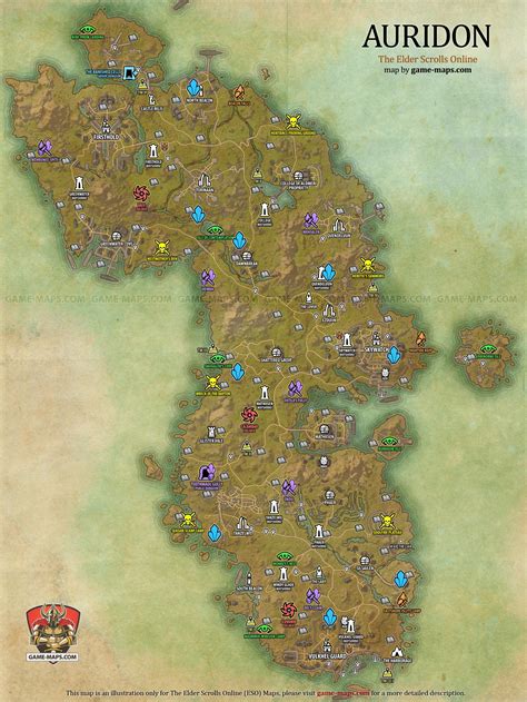 Enchanter Survey Auridon. . Eso auridon map